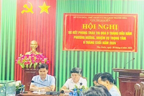 SƠ KẾT PHONG TRÀO THI ĐUA 6 THÁNG ĐẦU NĂM, PHƯƠNG HƯỚNG NHIỆM VỤ 6 THÁNG CUỐI NĂM 2024, CỤM THI ĐUA SỐ 2